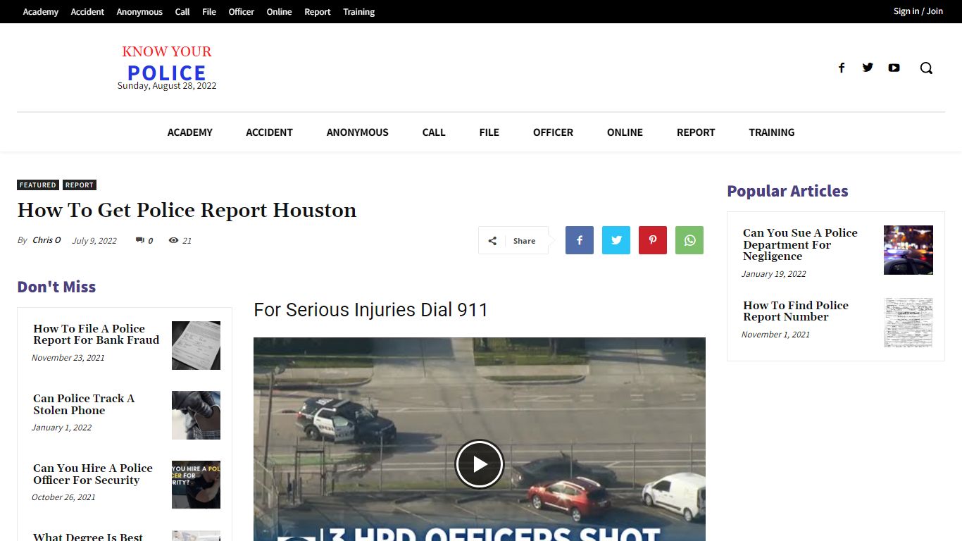How To Get Police Report Houston - KnowYourPolice.net
